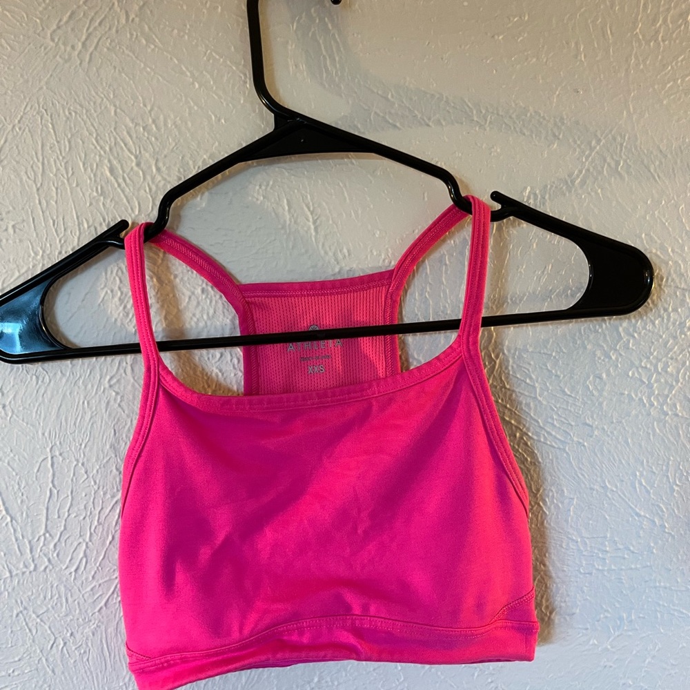 Bright pink Athleta xxs sports bra like new